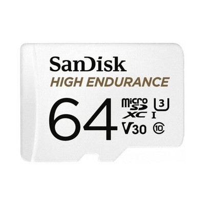 MicroSDXC 64GB SanDisk U3 4K UHD 100MB/S HIGH ENDURANCE CARD - фото 15450