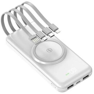 Внешний аккумулятор MOBILE POWER BANK 20000 mA (белый) - фото 15487