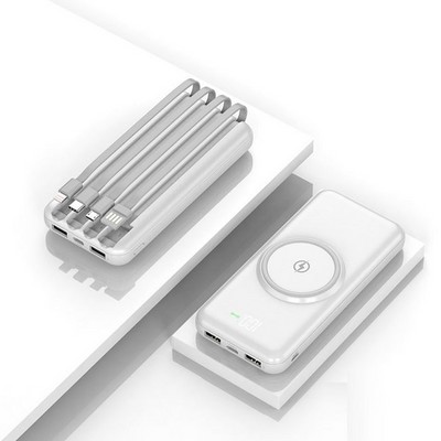 Внешний аккумулятор MOBILE POWER BANK 20000 mA (белый) - фото 15488