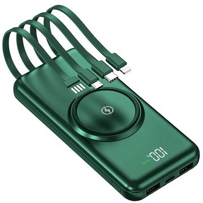 Внешний аккумулятор MOBILE POWER BANK 20000 mA (зеленый) - фото 15494