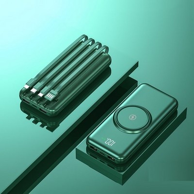 Внешний аккумулятор MOBILE POWER BANK 20000 mA (зеленый) - фото 15495