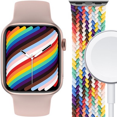 Умные часы SmartWatch DT300 PRO 45мм, Pink - фото 16426