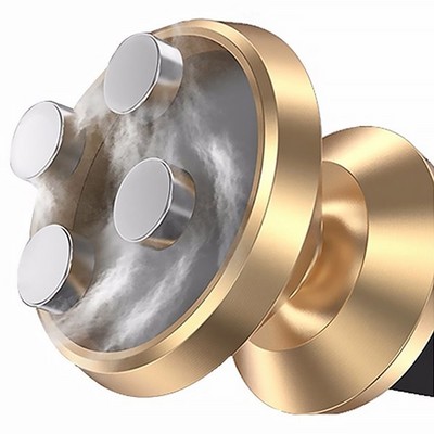 Держатель смартфона iXtech IX-60 магнитный в дефлектор, Gold - фото 16522