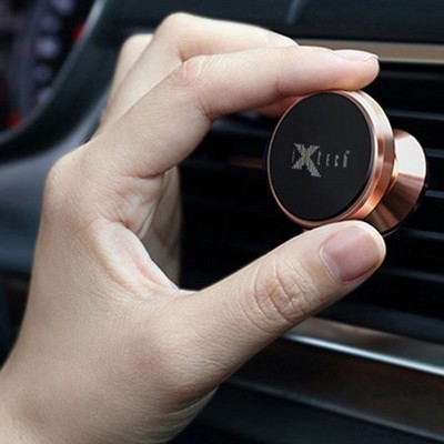 Держатель смартфона iXtech IX-60 магнитный в дефлектор, Gold - фото 16523