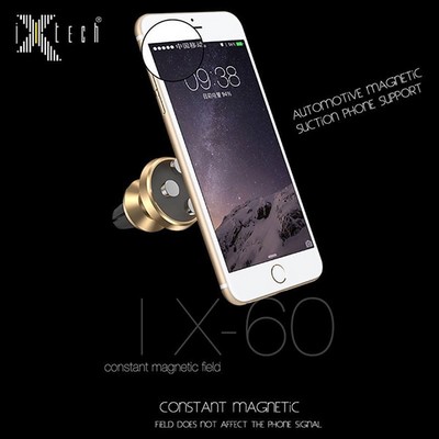 Держатель смартфона iXtech IX-60 магнитный в дефлектор, Gold - фото 16524