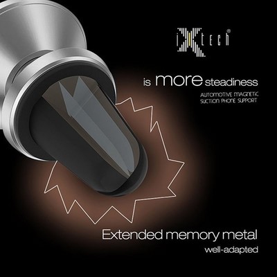 Держатель смартфона iXtech IX-60 магнитный в дефлектор, Silver - фото 16532