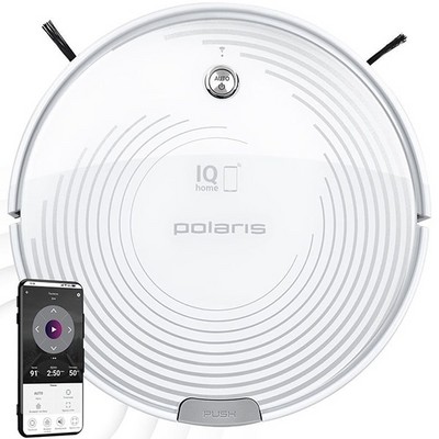 Робот-пылесос Polaris PVCR 0833 Wi-Fi IQ Home, белый - фото 16697
