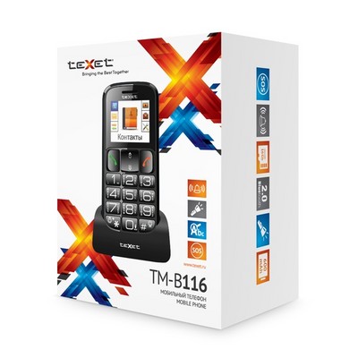 Телефон TEXET TM-B116 - фото 16811