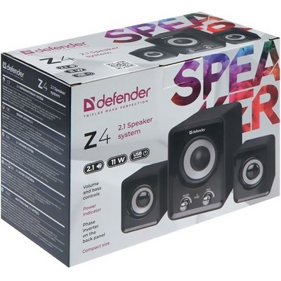 Колонки DEFENDER Z4 USB, Black - фото 17326