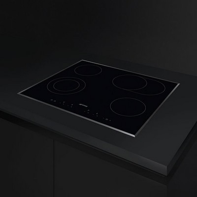 Электрическая варочная панель Smeg SE364EMTB, черный - фото 17541