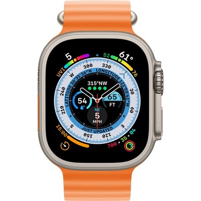 Умные часы SmartWatch S8MAX Ultra, Silver/Orange - фото 17558