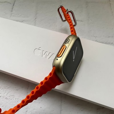 Умные часы SmartWatch S8MAX Ultra, Silver/Orange - фото 17564