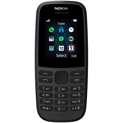 Мобильный телефон NOKIA 105 Dual SIM TA-1274 DS, Black - фото 18005