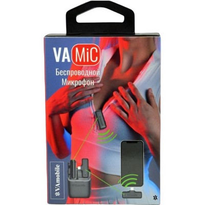 Беспроводной микрофон VAmic для Apple Lightning, черный - фото 18263