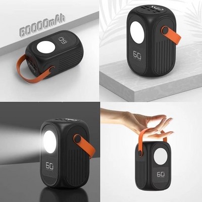 Внешний аккумулятор Akenori F6001 65W 60000mAh с фонарем - фото 17754