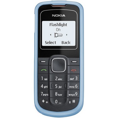 Мобильный телефон NOKIA 1202 RM-112, Black/Blue - фото 18075
