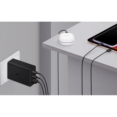 Сетевое зарядное устройство Samsung EP-T6530, 65 Вт PD 2xType-C+USB-A, черный - фото 18269