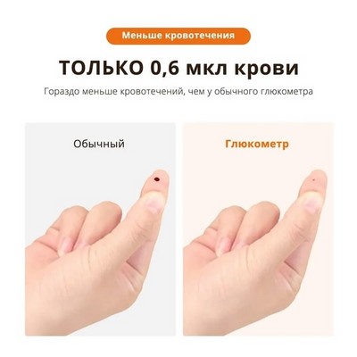 Глюкометр Sinocare Safe-Accu (100 тестов) - фото 20260