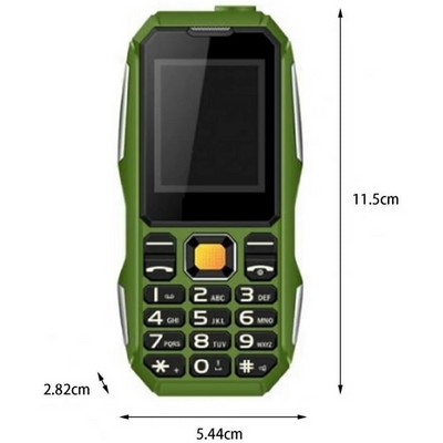Кнопочный телефон LAND ROVER W2021, green - фото 20244