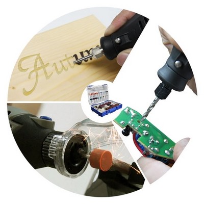 Набор насадок для гравера Dremel 287 шт, для шлифования, полировки, резки, гравировки, сверления, TASP - фото 20475