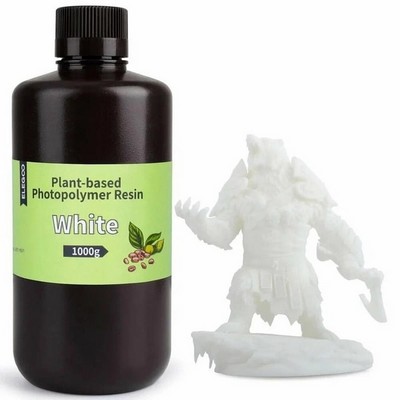 Фотополимерная смола Elegoo Plant-Based Resin, белая 1 л. - фото 18315