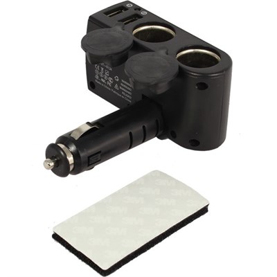 Разветвитель Ginzzu GA-4515UB АЗУ 5В/3.0A, 2xUSB, 2 розетки - фото 7539