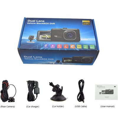Видеорегистратор BlackBOX DVR T636 FullHD 1080P Dual Lens - фото 12769