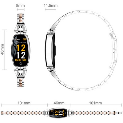 Фитнес-браслет Smart Bracelet H8+ Black - фото 13113