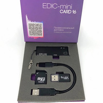 Диктофон Edic-mini CARD16 A95 - фото 14192