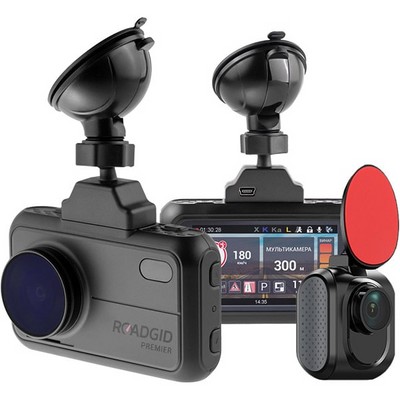 Видеорегистратор ROADGID PREMIER 2CH SUPER HD с камерой заднего вида - фото 15004