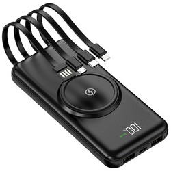 Внешний аккумулятор ISA PB-12 с функцией беспроводной зарядки 10000mAh, черный Внешний аккумулятор ISA PB-12 с функцией беспроводной зарядки 10000mAh, черный