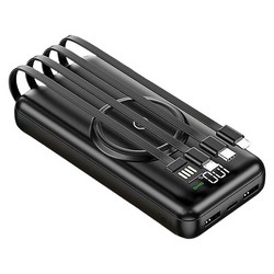 Внешний аккумулятор ISA PB-13 с функцией беспроводной зарядки 20000mAh, черный Внешний аккумулятор ISA PB-13 с функцией беспроводной зарядки 20000mAh, черный