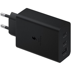 Сетевое зарядное устройство Samsung EP-T6530, 65 Вт PD 2xType-C+USB-A, черный