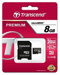 MicroSD 8GB Transcend Class10 Ultra UHS-I 20Mb/s