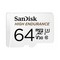 MicroSDXC 64GB SanDisk U3 4K UHD 100MB/S HIGH ENDURANCE CARD - фото 15450